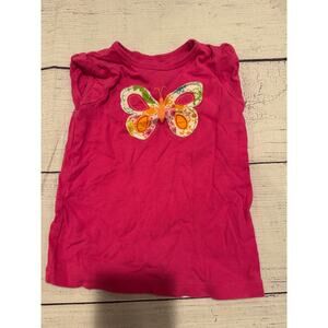 Carter's Pink Short Sleeve "Butterfly" T-shirt